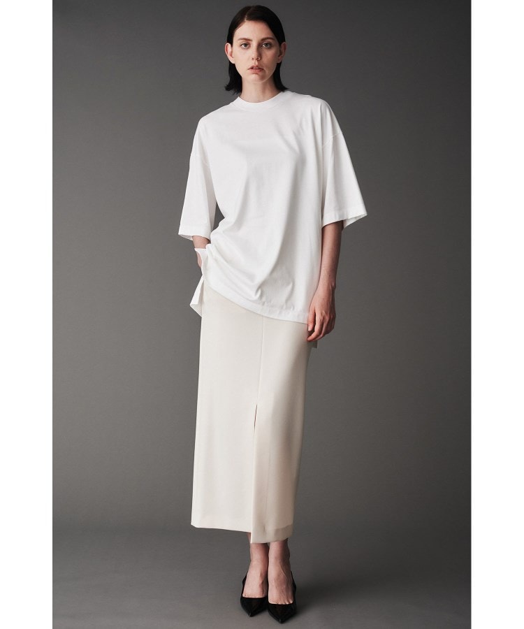 オブリオ(AUBRIOT)のコットン天竺 ボクシーTシャツ3