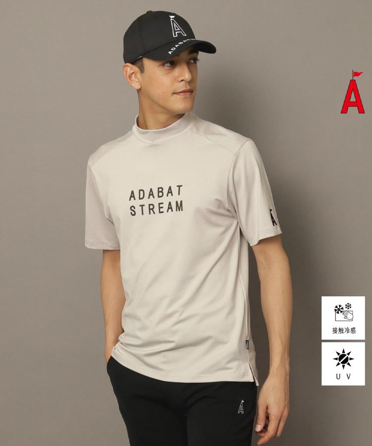 アダバット ストリーム（メンズ）(ADABAT STREAM(Mens))のUVカット/接触冷感 ドライタッチモックネックT グレージュ(050)