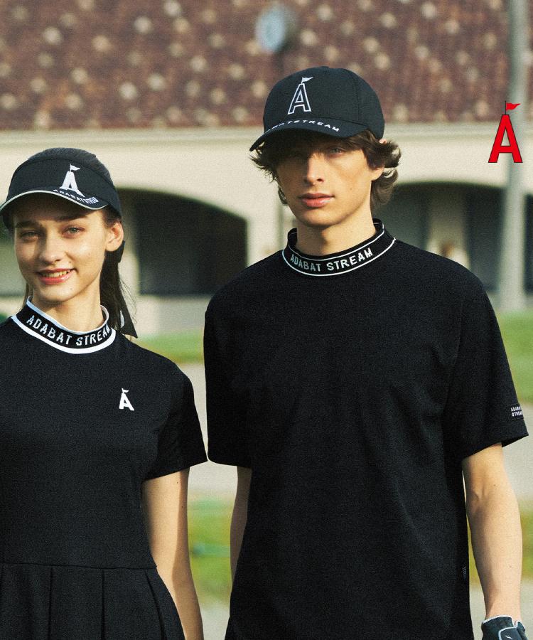 アダバット ストリーム（メンズ）(ADABAT STREAM(Mens))のロゴジャカードモックネックT ブラック(419)