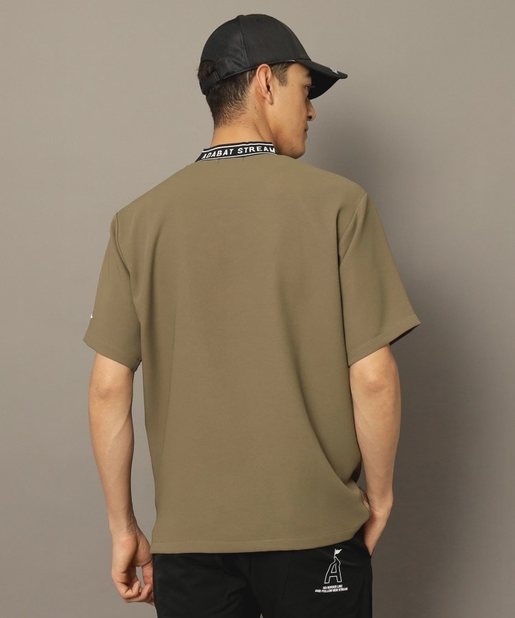 アダバット ストリーム（メンズ）(ADABAT STREAM(Mens))の撥水加工 ロゴラインストレッチモックネックT7