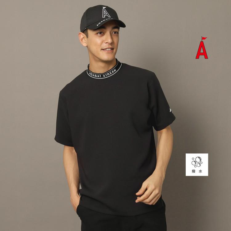 アダバット ストリーム（メンズ）(ADABAT STREAM(Mens))の撥水加工 ロゴラインストレッチモックネックT カットソー