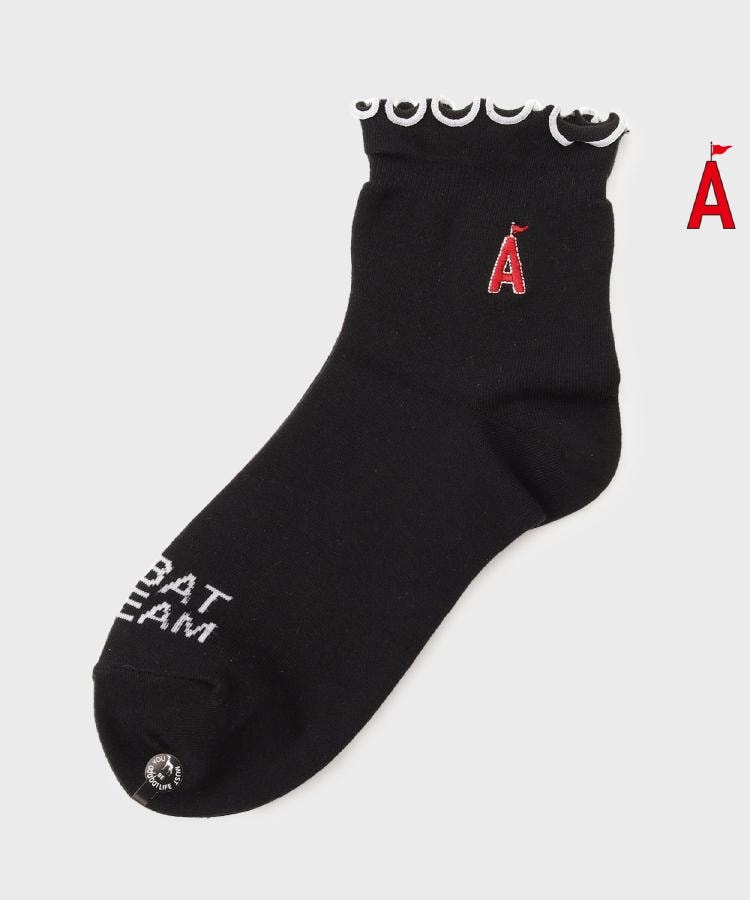 アダバット ストリーム（レディース）(ADABAT STREAM(Ladies))のメローショートソックス ブラック(019)