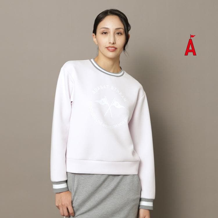 アダバット ストリーム（レディース）(ADABAT STREAM(Ladies))のUVカット/接触冷感 クロスフラッグ クールタッチプルオーバー スウェット・トレーナー