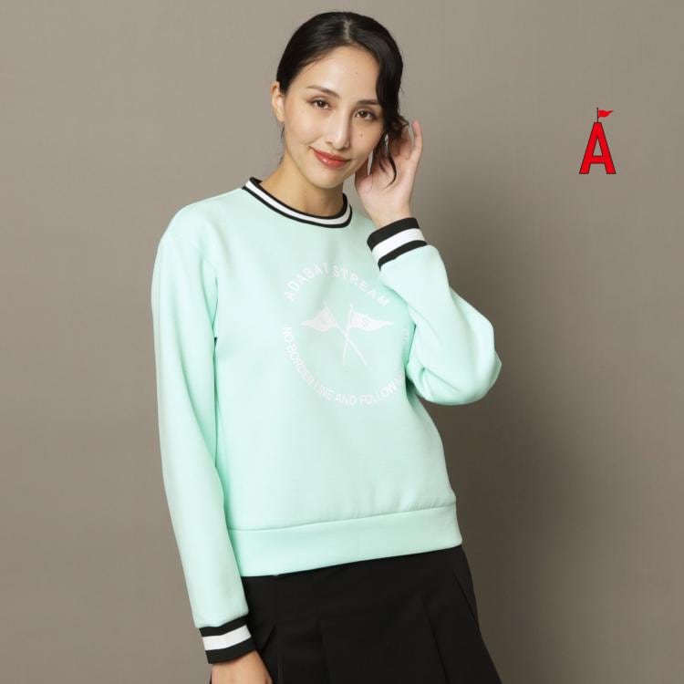 アダバット ストリーム（レディース）(ADABAT STREAM(Ladies))のUVカット/接触冷感 クロスフラッグ クールタッチプルオーバー スウェット・トレーナー