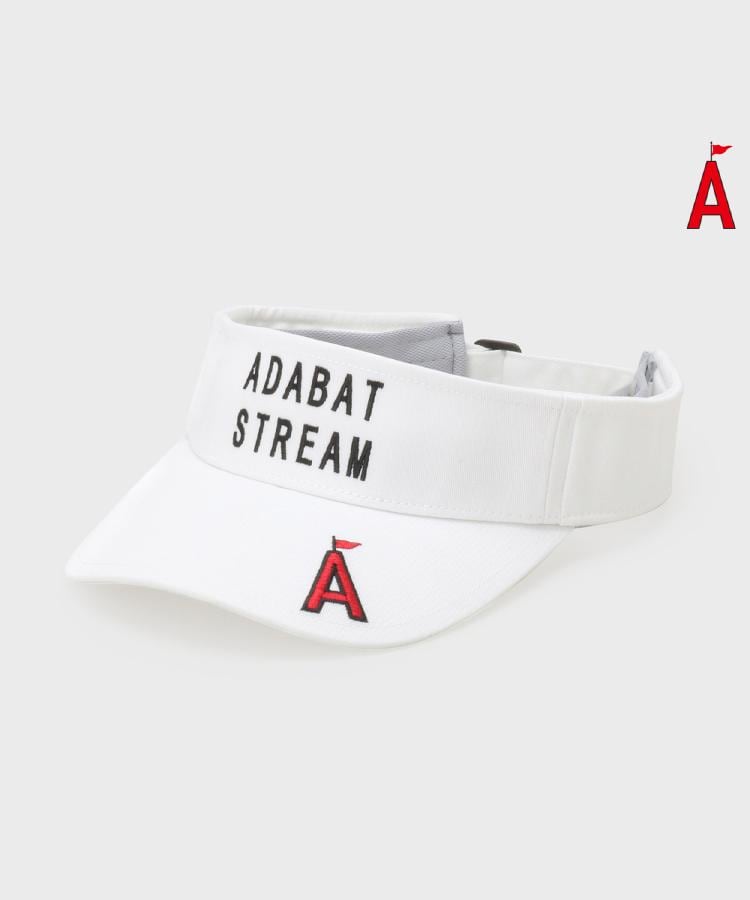 アダバット ストリーム（レディース）(ADABAT STREAM(Ladies))のADABAT STREAM ロゴバイザー ホワイト(001)