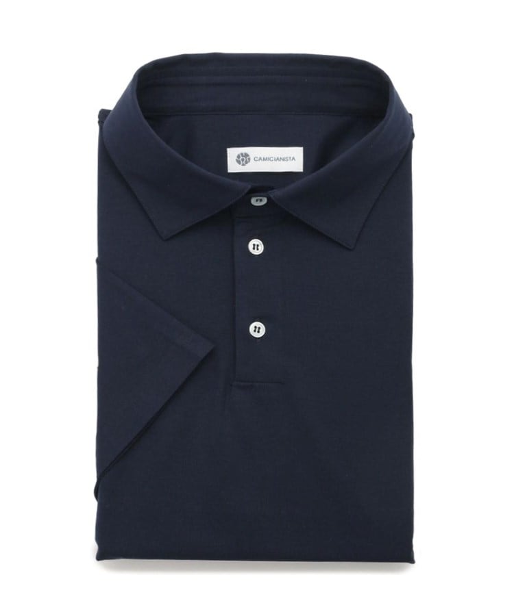 カミチャニスタ(CAMICIANISTA)の半袖 ｜ 120番手双糸ジャージー ポロシャツ15