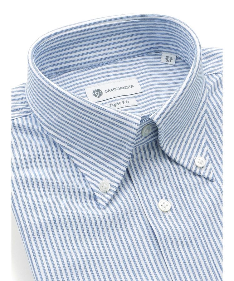 カミチャニスタ(CAMICIANISTA)のButtonDown イージーケア ｜ ジャージーストライプシャツ3