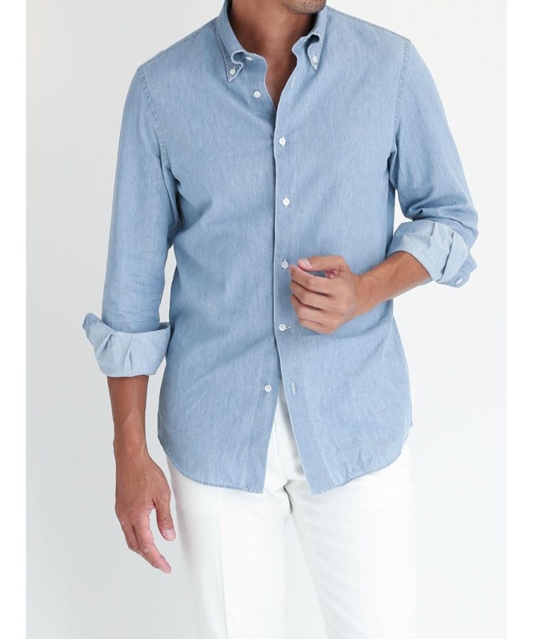 ButtonDown シャンブレーシャツ(カジュアルシャツ ButtonDown シャンブレーシャツ(カジュアルシャツ