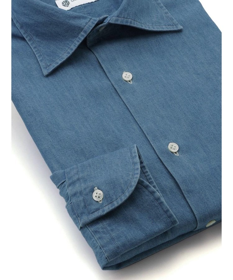 カミチャニスタ(CAMICIANISTA)のWideCollar シャンブレーシャツ2