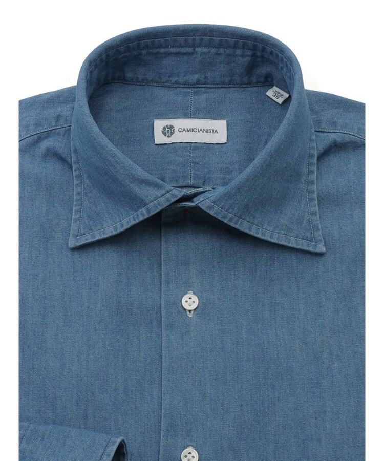 カミチャニスタ(CAMICIANISTA)のWideCollar シャンブレーシャツ4