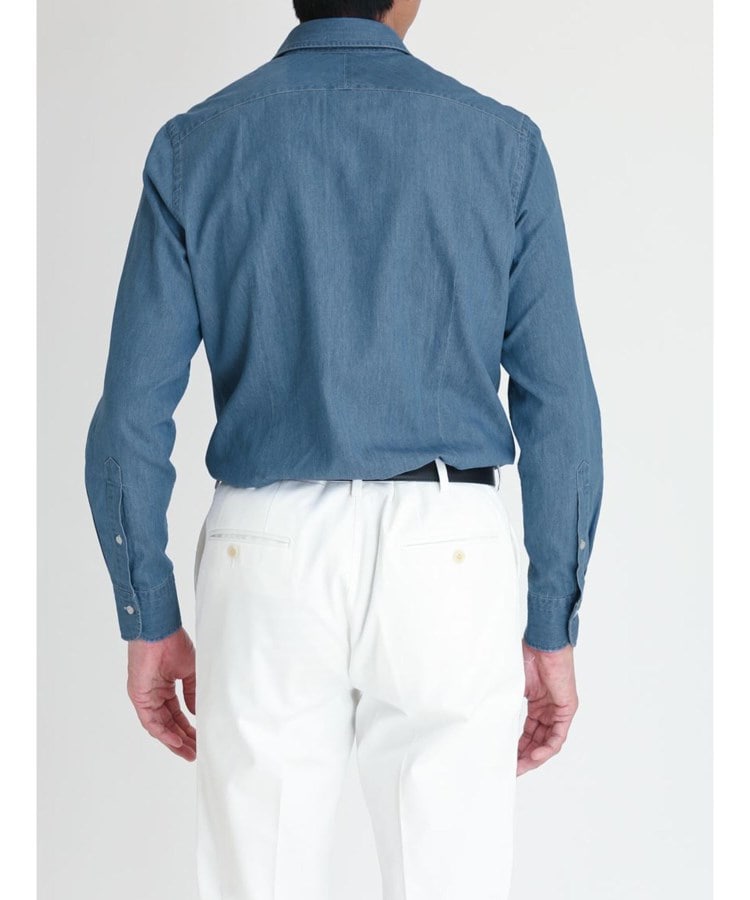 カミチャニスタ(CAMICIANISTA)のWideCollar シャンブレーシャツ13
