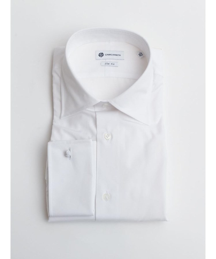 カミチャニスタ(CAMICIANISTA)のSemiWide 140番手双糸ブロード ｜ ダブルカフス3
