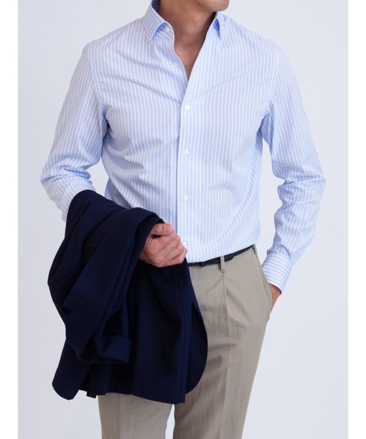 カミチャニスタ(CAMICIANISTA)のFlyFront イージーケア ｜ ストライプシャツ9