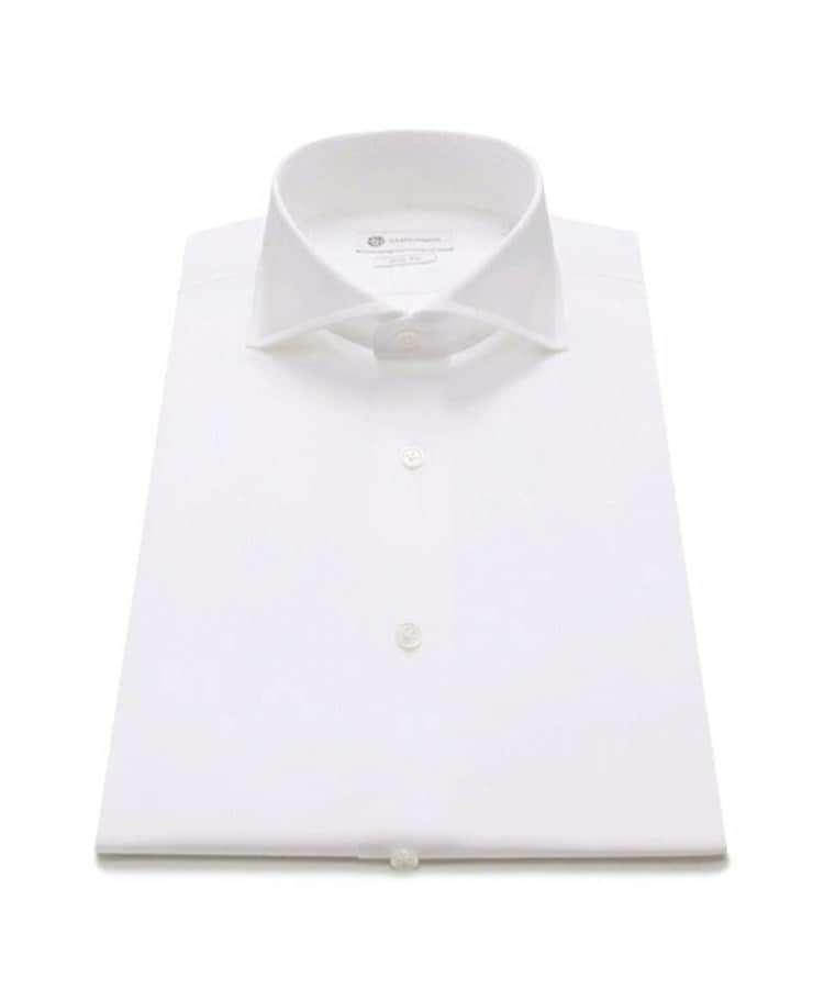 カミチャニスタ(CAMICIANISTA)のHorizontal 140番手双糸ブロード ホワイト(001)