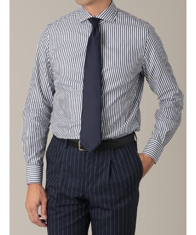 カミチャニスタ(CAMICIANISTA)のHorizontal ブロード ｜ ストライプシャツ1