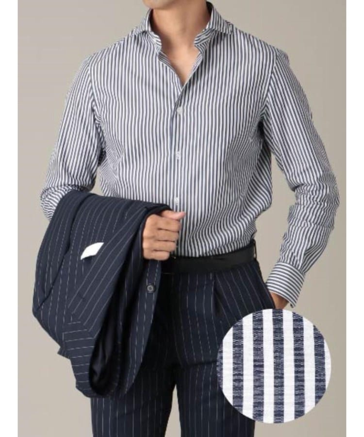 カミチャニスタ(CAMICIANISTA)のHorizontal ブロード ｜ ストライプシャツ9