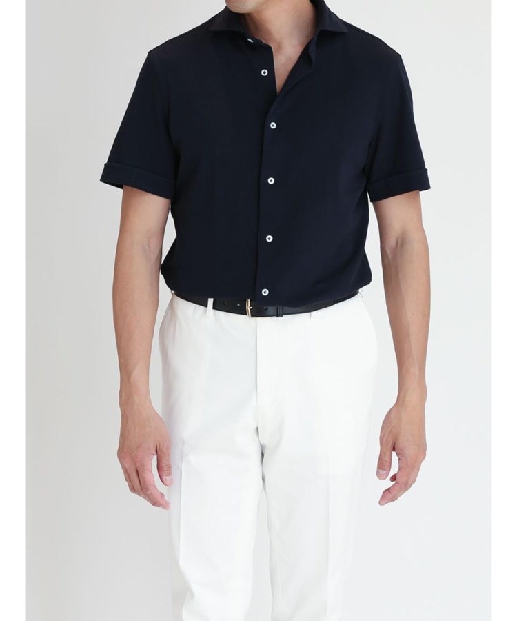 カミチャニスタ(CAMICIANISTA)の半袖 ｜ Horizontal 鹿の子シャツ26