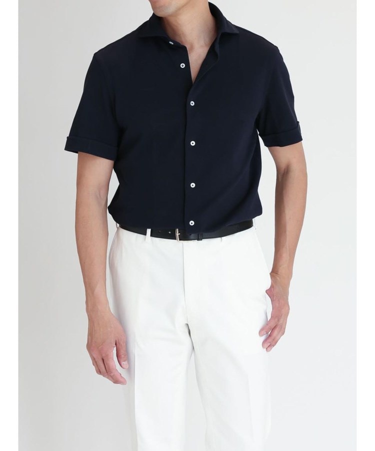 カミチャニスタ(CAMICIANISTA)の半袖 ｜ Horizontal 鹿の子シャツ27