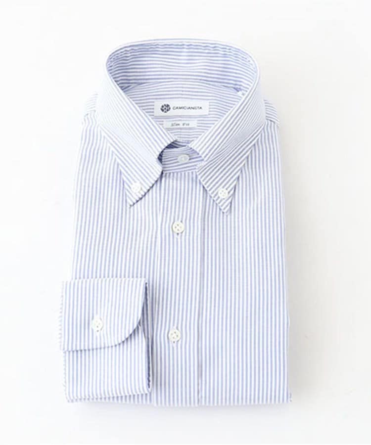 カミチャニスタ(CAMICIANISTA)のButtonDown イージーケア ロイヤルオックス ストライプ10