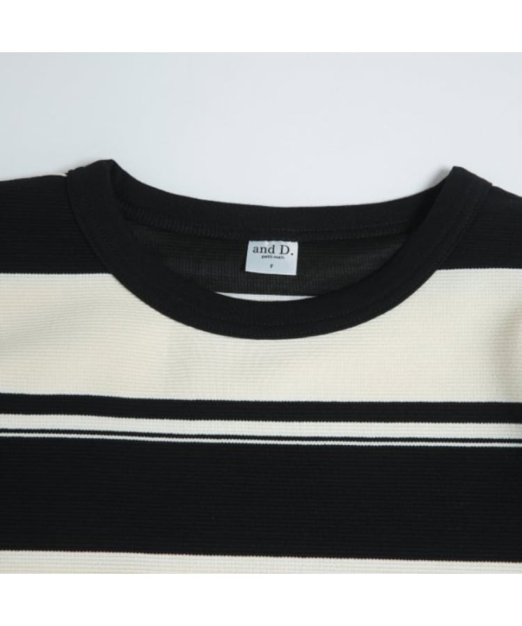 アンドディープティマイン(and D.petit main)の【パパもおそろい】Dadマルチボーダー長袖ビッグTシャツ4