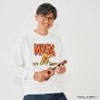 アンドディープティマイン(and D.petit main)の【パパもおそろい】Dadガーフィールド裏毛プルオーバー オフホワイト(003)