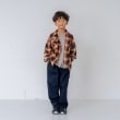 アンドディープティマイン(and D.petit main)の【リンク】オンブレチェックエンブレム刺繍シャツ3