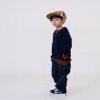 アンドディープティマイン(and D.petit main)のストレッチツイルガラアソートテーパードパンツ3