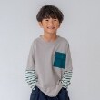 アンドディープティマイン(and D.petit main)の袖レイヤードポケットワイドロンT9