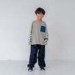 アンドディープティマイン(and D.petit main)の袖レイヤードポケットワイドロンT12