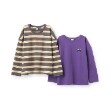 アンドディープティマイン(and D.petit main)の【Penfield】KidsマルチボーダーsetT ブラック(219)