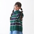 アンドディープティマイン(and D.petit main)の【リンク】【洗濯機可】ボーダーニット ネイビー(094)