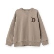 アンドディープティマイン(and D.petit main)のロゴチェーンステッチワイドスウェット モカブラウン(142)