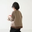 アンドディープティマイン(and D.petit main)のチェックシャツレイヤードワイドスウェット10