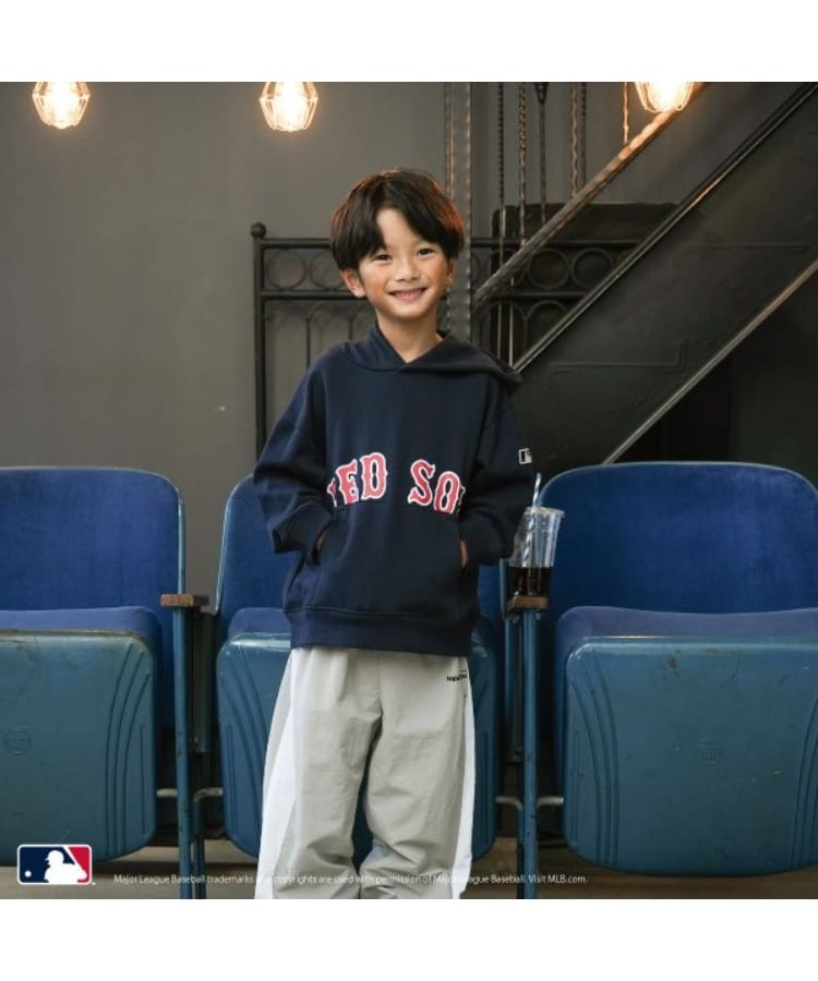 アンドディープティマイン(and D.petit main)の【MLB】ロゴプリントワイドスウェットパーカー8