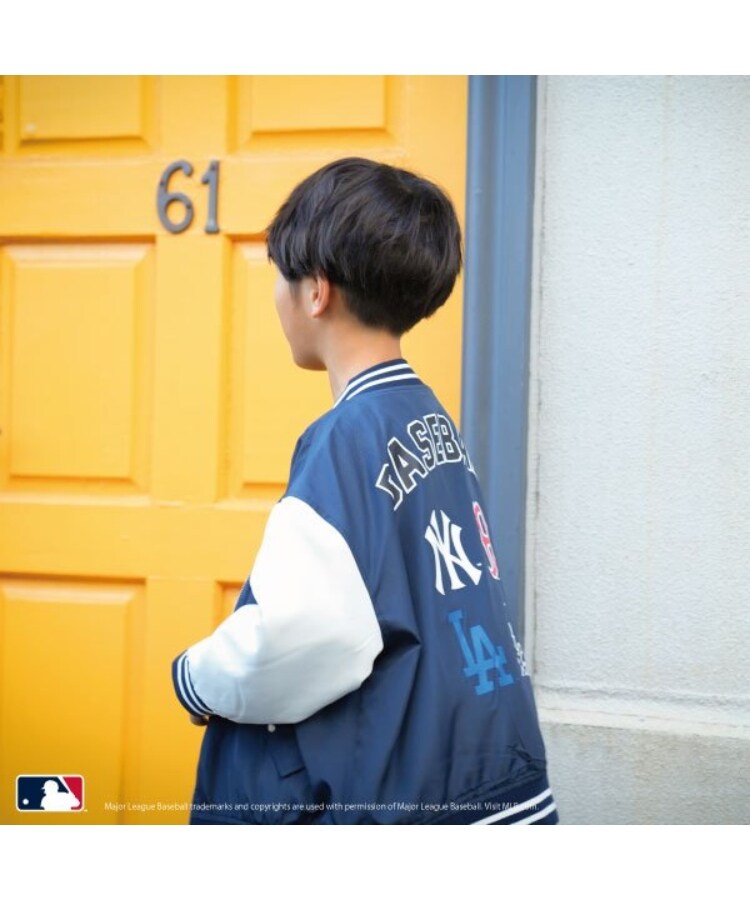アンドディープティマイン(and D.petit main)の【MLB】ワッペンプリントジャケット4
