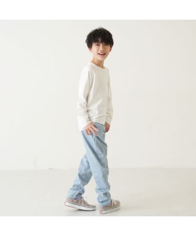 アンドディープティマイン(and D.petit main)のストレッチガラテーパードパンツ5