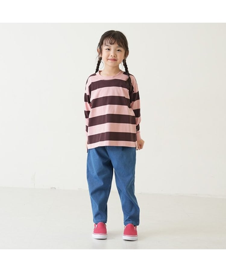 アンドディープティマイン(and D.petit main)の【クロップド丈】ウエストフリルムジテーパードパンツ3
