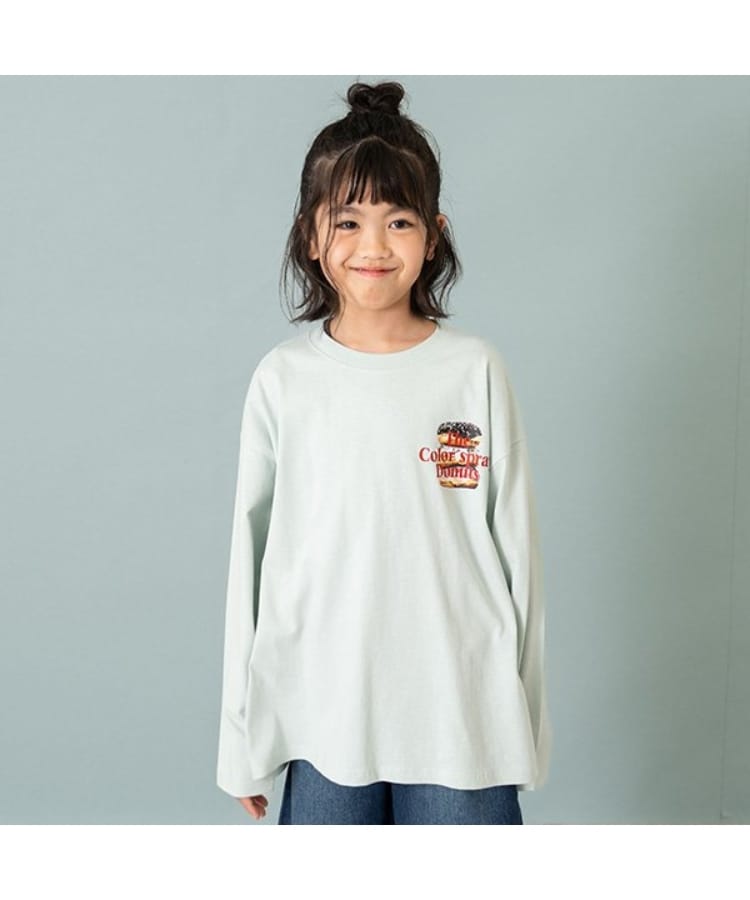 アンドディープティマイン(and D.petit main)のカフェフードプリントワイドロンT8