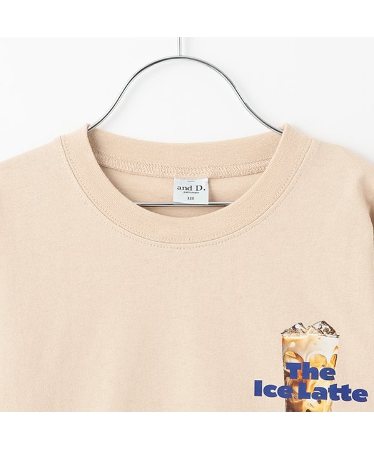 アンドディープティマイン(and D.petit main)のカフェフードプリントワイドロンT14