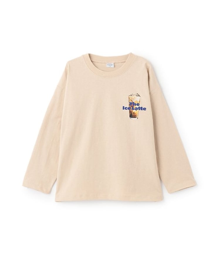 アンドディープティマイン(and D.petit main)のカフェフードプリントワイドロンT23