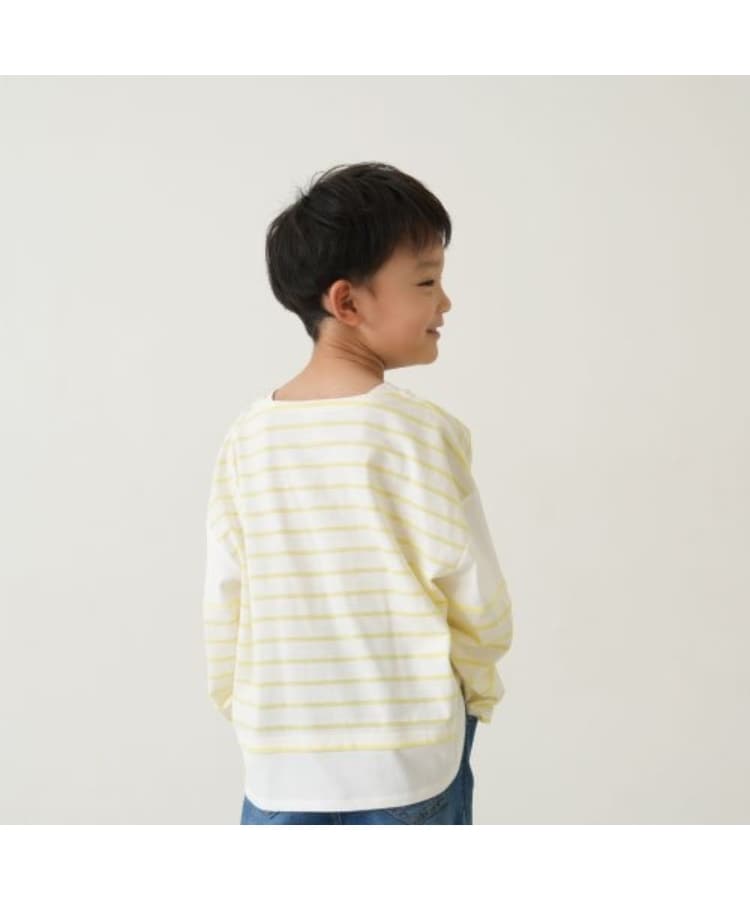 アンドディープティマイン(and D.petit main)の肩切替ボーダービッグロンT3