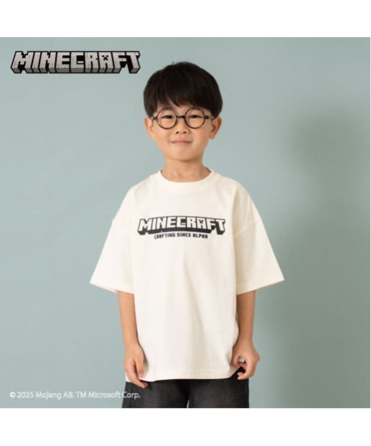 アンドディープティマイン(and D.petit main)の［追加決定！］【マインクラフト】KIDSアイコンTEE オフホワイト(003)