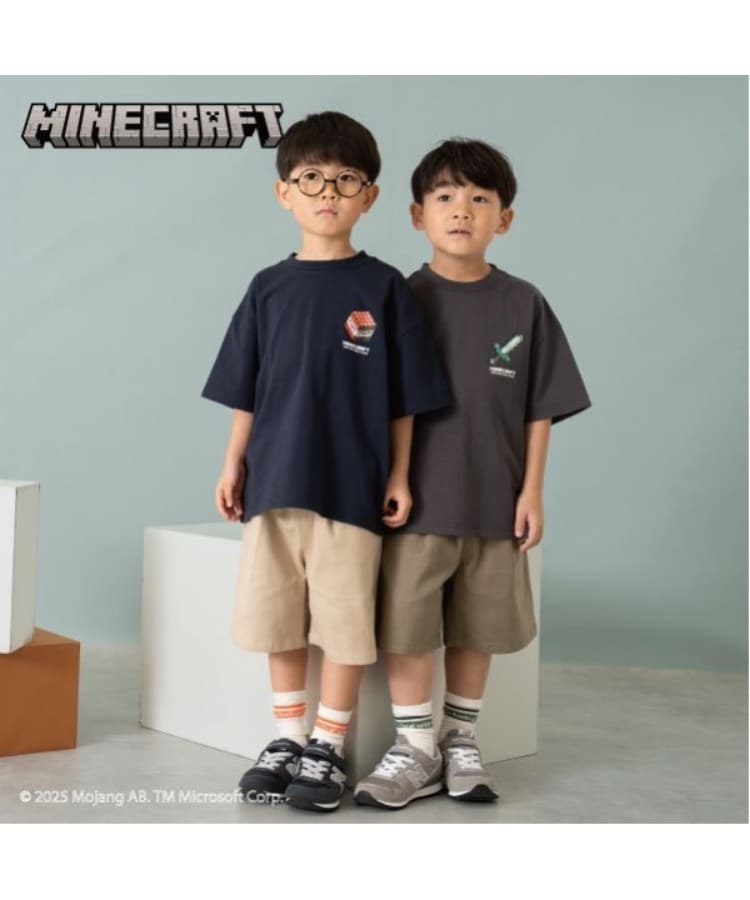 アンドディープティマイン(and D.petit main)の［追加決定！］【マインクラフト】【パパもおろそい】KIDS武器TEE1