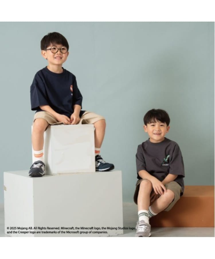アンドディープティマイン(and D.petit main)の［追加決定！］【マインクラフト】【パパもおろそい】KIDS武器TEE8