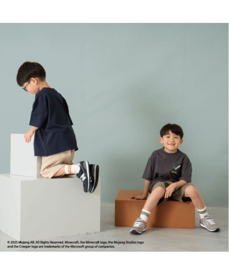 アンドディープティマイン(and D.petit main)の［追加決定！］【マインクラフト】【パパもおろそい】KIDS武器TEE9