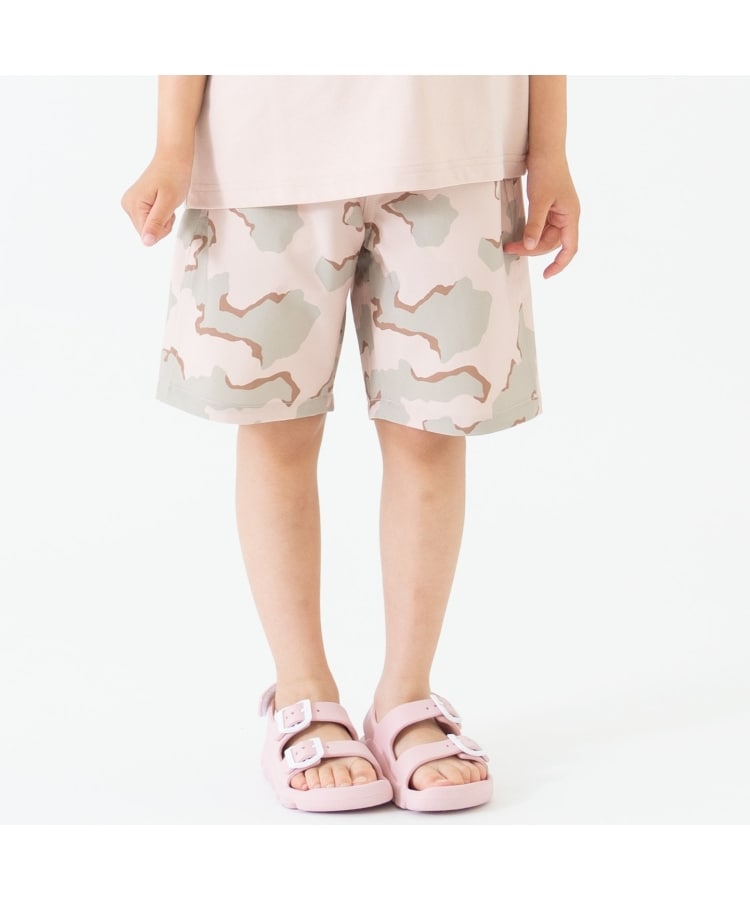 アンドディープティマイン(and D.petit main)の【水陸両用】柄ショートパンツ カーキ(029)