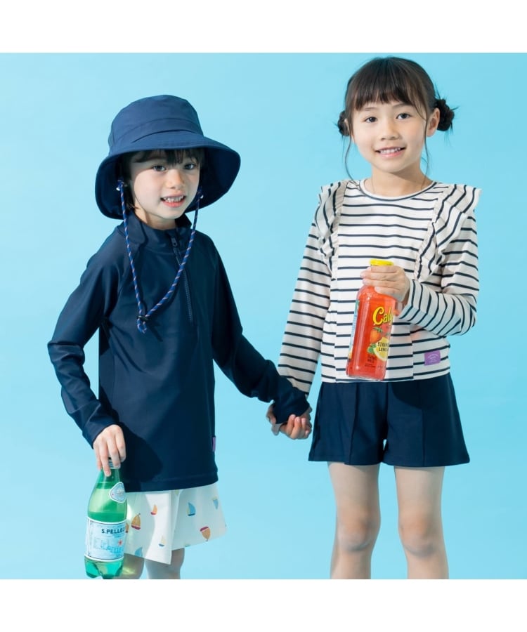 アンドディープティマイン(and D.petit main)の【SWIM】ハーフジップラッシュガード11