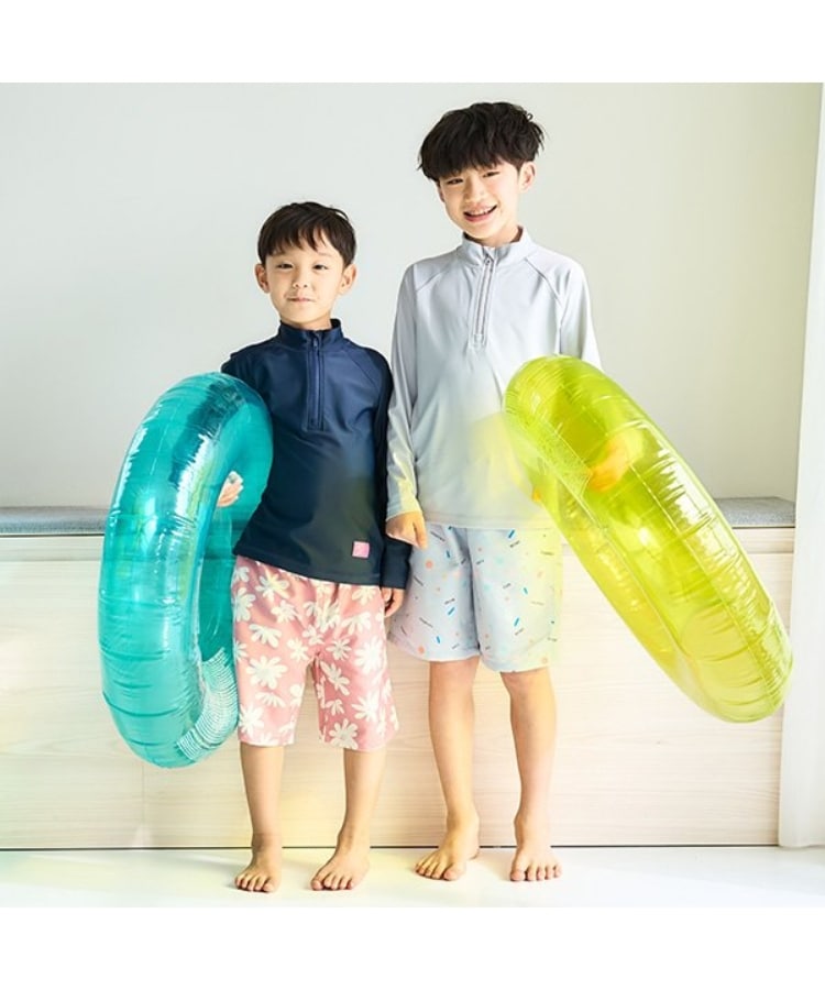 アンドディープティマイン(and D.petit main)の【SWIM】ハーフジップラッシュガード14