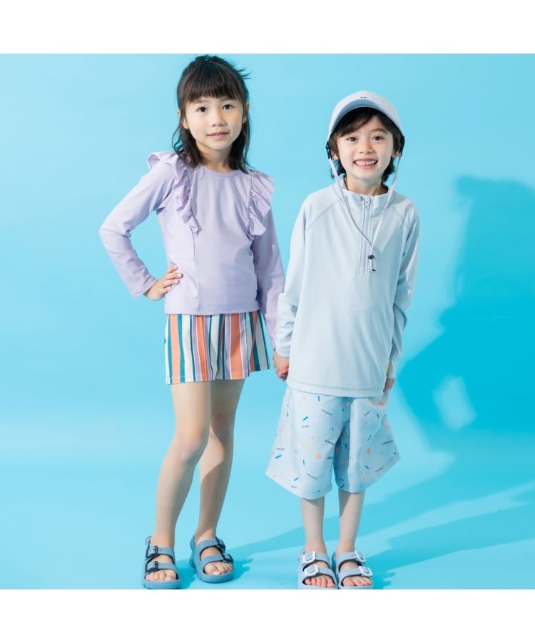 アンドディープティマイン(and D.petit main)の【SWIM】ハーフジップラッシュガード17