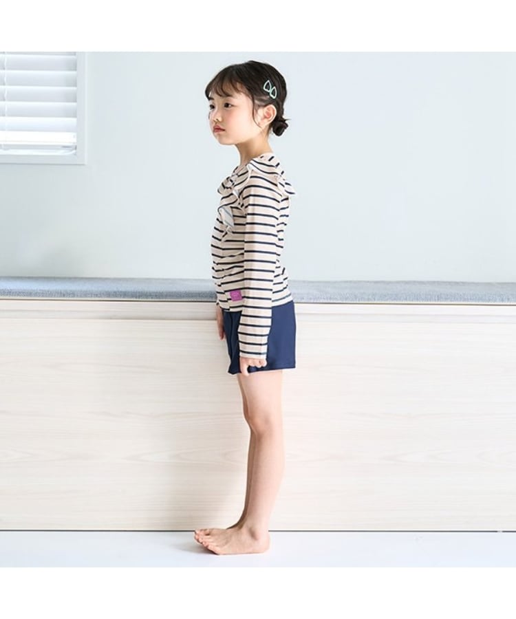 アンドディープティマイン(and D.petit main)の【大人気につき再入荷決定】【SWIM】ショルダーフリルセットアップ1